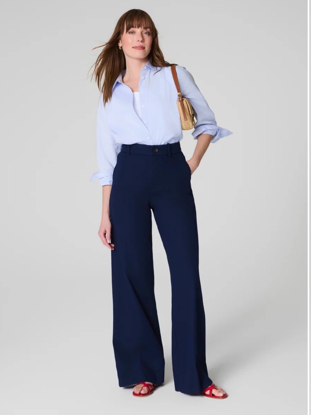 Spanx Stretch Twill Wide Leg Pants